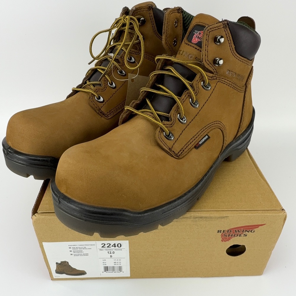 Red Wing 2240 King Toe 6" Waterproof Safety Toe‎ Boot Mens 12D NIB